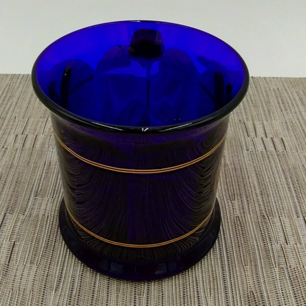 United States Navy Cobalt Blue Gold Glass Mug Made in the USA - Picture 8 of 9